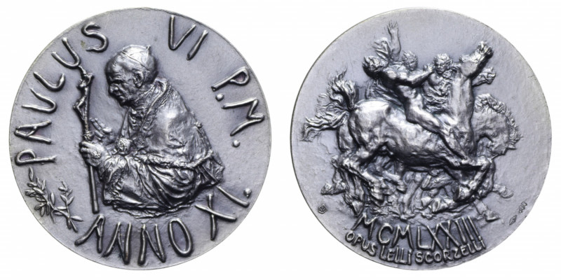 VATICANO PAOLO VI (1963-1978) MEDAGLIA ANNUALE AN. XI AG. 47,61 GR. GR. 44 MM. F...