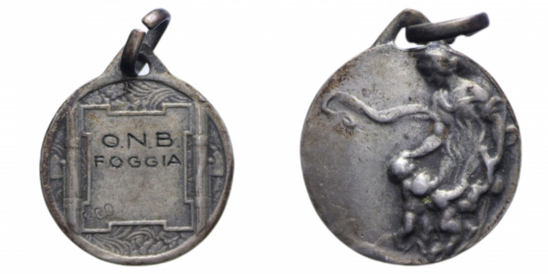 REGNO D'ITALIA MEDAGLIA O.N.B FOGGIA PREMIO AG. 2,59 GR. 17 MM. BB+