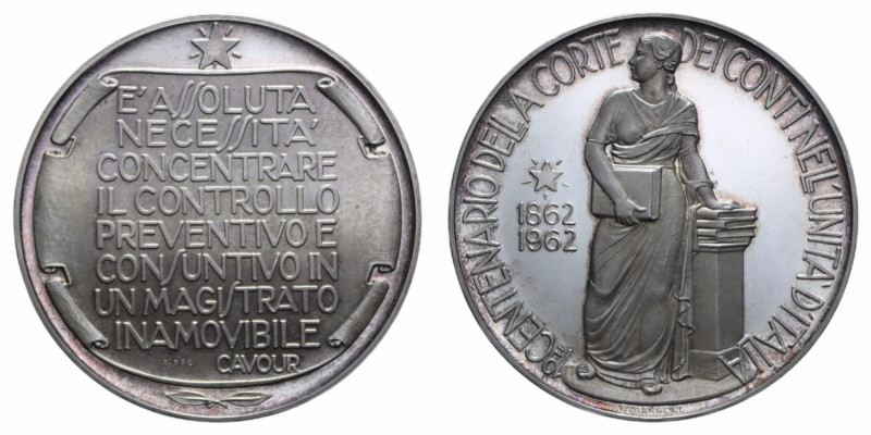 MEDAGLIA 1862-1962 I° CENTENARIO DELLA CORTE DEI CONTI NELL'UNITA' D'ITALIA OPUS...