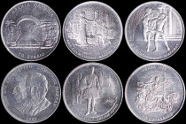 GREECE: Two sets of the 6 different 500 Drachmas (2000) in copper-nickel from the 2004 Athens Olympic Games series (12 coins in total). (Hellas 345+34...