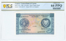GREECE: 250 Mils (1.6.1982) in blue on multicolor unpt with fruits at left and Arms at right. S/N: "S/81 003107". WMK: Eagle head. Printed by (BWC). I...