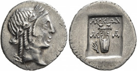 LYCIAN LEAGUE. Late 1st century BC-early 1st century AD. Hemidrachm (Silver, 17 mm, 1.61 g, 12 h), Masikytes. Laureate head of Apollo to right. Rev. Λ...