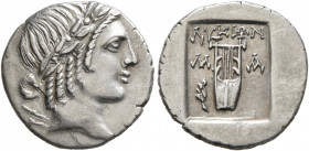 LYCIAN LEAGUE. Late 1st century BC-early 1st century AD. Hemidrachm (Silver, 15 mm, 1.77 g, 12 h), Masikytes. Laureate head of Apollo to right. Rev. Λ...