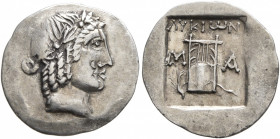 LYCIAN LEAGUE. Late 1st century BC-early 1st century AD. Hemidrachm (Silver, 16 mm, 1.14 g, 11 h), Masikytes. Laureate head of Apollo to right. Rev. Λ...