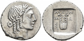 LYCIAN LEAGUE. Late 1st century BC-early 1st century AD. Hemidrachm (Silver, 15 mm, 1.70 g, 12 h), Masikytes. Laureate head of Apollo to right. Rev. Λ...