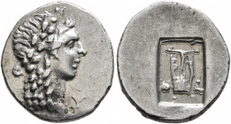 LYCIAN LEAGUE. Late 1st century BC-early 1st century AD. Hemidrachm (Silver, 16 mm, 2.00 g, 12 h), Masikytes. [Λ]-Υ Laureate head of Apollo to right. ...