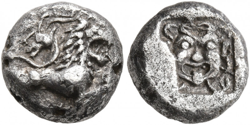 WESTERN ASIA MINOR, Uncertain. 5th century BC. Hemidrachm (Silver, 10 mm, 2.06 g...