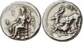 CILICIA. Tarsos. Mazaios, satrap of Cilicia, 361/0-334 BC. Stater (Silver, 23 mm, 11.00 g, 2 h). &#67649;&#67663;&#67659;&#67669;&#67667;&#67654; ('b'...