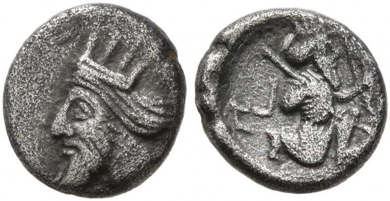 CILICIA. Uncertain. 4th century BC. Hemiobol (Silver, 7 mm, 0.40 g, 1 h). Crowne...