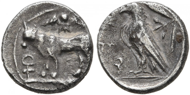 CYPRUS. Paphos. Stasandros, second half of 5th century BC. 1/24 Stater (Silver, ...