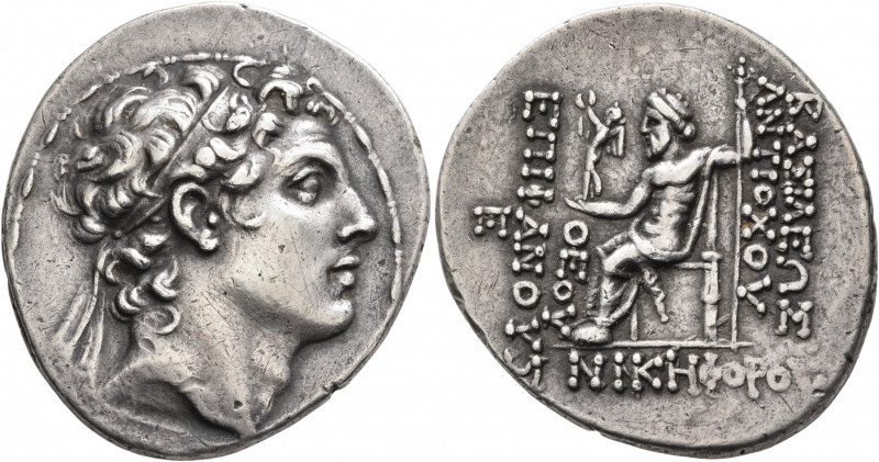 SELEUKID KINGS OF SYRIA. Antiochos IV Epiphanes, 175-164 BC. Tetradrachm (Silver...