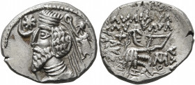 KINGS OF PARTHIA. Phraatakes, circa 2 BC-AD 4. Drachm (Silver, 20 mm, 3.64 g, 11 h), Mithradatkart. Diademed and draped bust of Phraatakes to left, be...