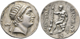 BAKTRIA, Greco-Baktrian Kingdom. Euthydemos I, circa 225-200 BC. Tetradrachm (Silver, 29 mm, 16.53 g, 12 h), mint A (near Aï Khanoum), circa 225-220/2...