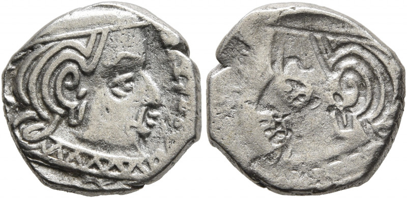 INDO-SKYTHIANS, Western Satraps. Vishvasimha II, circa 276-280. Drachm (Silver, ...