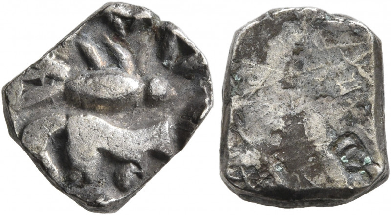 INDIA, Pre-Mauryan (Ganges Valley). Surasena Janapada. 500-350 BC. 1/2 Karshapan...