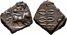 INDIA, Post-Mauryan (Deccan). Satavahanas (Andhras). "Sri Satakanisa", circa 1st-2nd century. AE (Bronze, 17x20 mm, 5.74 g, 12 h), Nashik region of pr...