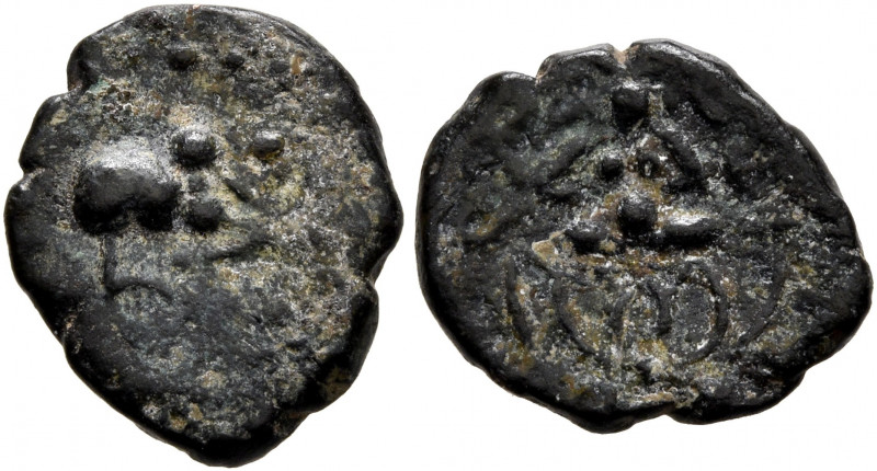 INDIA, Post-Gupta (Malwa). Kalachuris of Mahismati. Krishna Raja, circa 550-575....