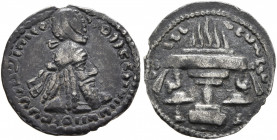 SASANIAN KINGS. Ardashir I, 223/4-240. Obol (Silver, 13 mm, 0.64 g, 2 h), Mint B (Hamadan), circa 233/4-238/9. MZDYSN BGY 'RTHŠTR MRKAN MRKA 'YR'N MNW...