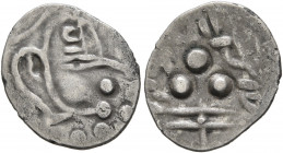 LOCAL ISSUES, Sind. Multan. Tapanasa, circa 650-700. Damma (Silver, 14 mm, 0.62 g), type A2, circa 675-700. Stylized head to right with SRI ('Lord' in...