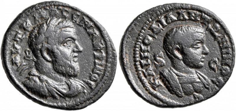 SYRIA, Seleucis and Pieria. Antioch. Macrinus, with Diadumenian as Caesar, 217-2...