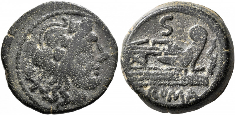 Anonymous, after 82 BC. Semis (Bronze, 22 mm, 8.43 g, 8 h), an unofficial issue....