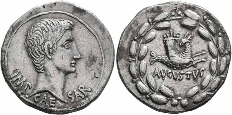Augustus, 27 BC-AD 14. Cistophorus (Silver, 26 mm, 11.57 g, 1 h), Ephesus, circa...