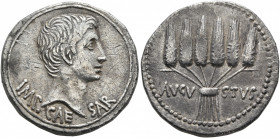 Augustus, 27 BC-AD 14. Cistophorus (Silver, 26 mm, 11.58 g, 1 h), Ephesus, circa 25-20 BC. IMP•CAESAR Bare head of Augustus to right. Rev. AVGVSTVS Si...