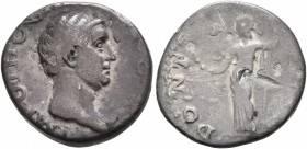 Otho, 69. Denarius (Silver, 17 mm, 3.12 g, 7 h), Rome, 15 January-16 April 69. IMP OTHO CAESAR AVG TR P Bare head of Otho to right. Rev. PONT [MAX] Ae...