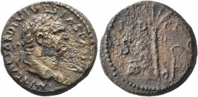 Titus, 79-81. Semis (Orichalcum, 18 mm, 4.80 g, 6 h), uncertain mint in the East (in Thrace or Bithynia?), 80-81. IMP T CAESAR•DIVI VESPAS F AVG Laure...