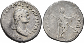 Julia Titi, Augusta, 79-90/1. Denarius (Silver, 19 mm, 2.84 g, 7 h), Rome, 80-81. IVLIA AVGVSTA TITI AVGVSTI F• Diademed and draped bust of Julia Titi...