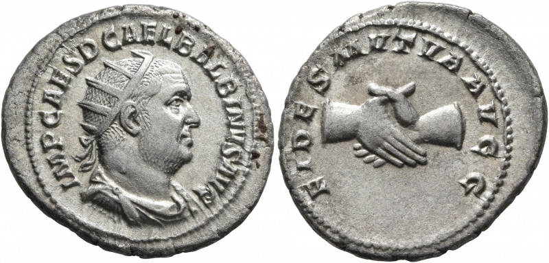 Balbinus, 238. Antoninianus (Silver, 23 mm, 4.88 g, 1 h), Rome, circa April-June...