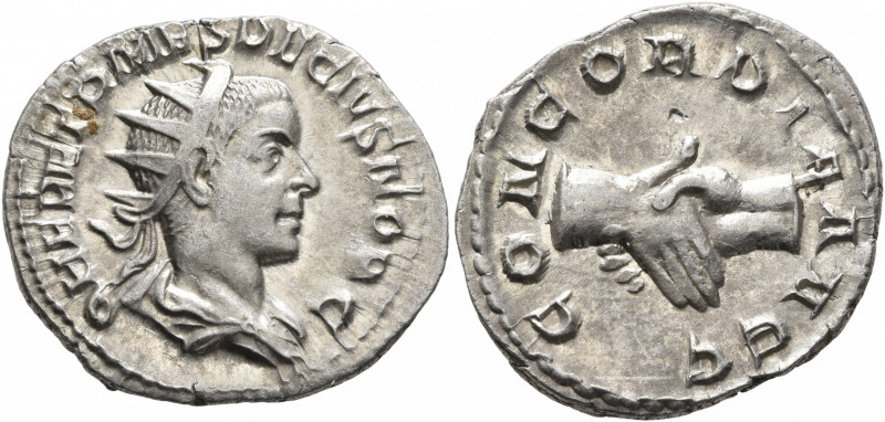 Herennius Etruscus, as Caesar, 249-251. Antoninianus (Silver, 22 mm, 3.57 g, 7 h...