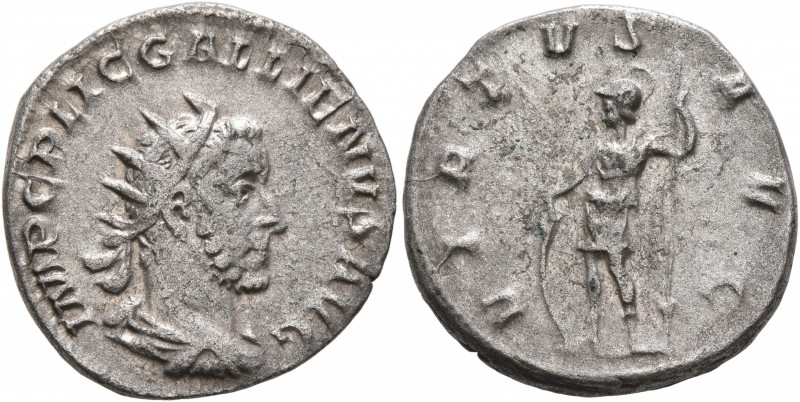 Gallienus, 253-268. Antoninianus (Silver, 21 mm, 3.56 g, 1 h), Rome, 253-254. IM...