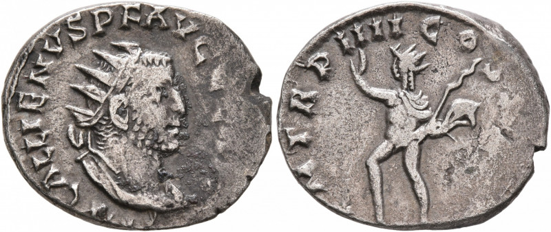 Gallienus, 253-268. Antoninianus (Silver, 21 mm, 3.43 g, 6 h), Rome, 256. IMP GA...