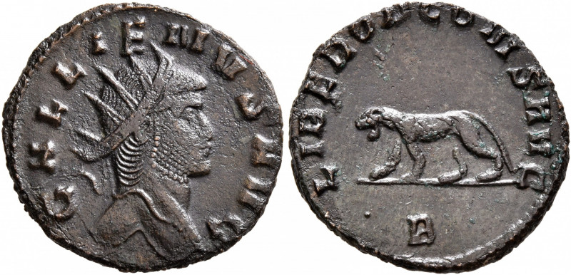 Gallienus, 253-268. Antoninianus (Bronze, 20 mm, 3.14 g, 4 h), Rome, 267-268. GA...