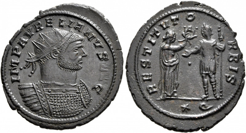 Aurelian, 270-275. Antoninianus (Bronze, 26 mm, 4.00 g, 11 h), Siscia, autumn 27...