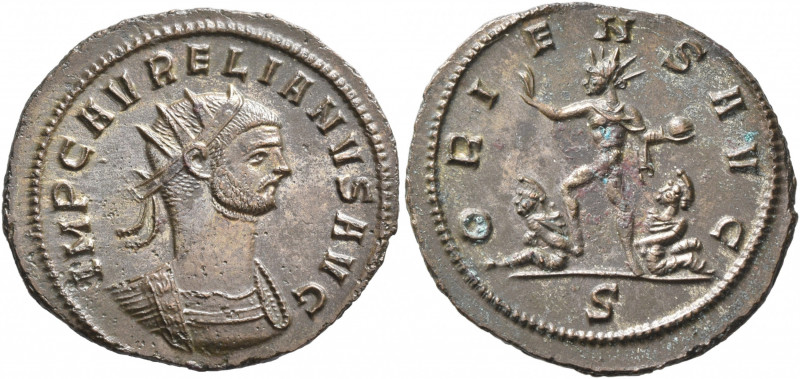 Aurelian, 270-275. Antoninianus (Silvered bronze, 25 mm, 3.41 g, 5 h), Serdica, ...