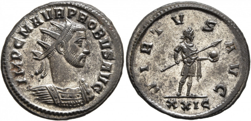 Probus, 276-282. Antoninianus (Silvered bronze, 22 mm, 4.37 g, 6 h), Rome, 276. ...