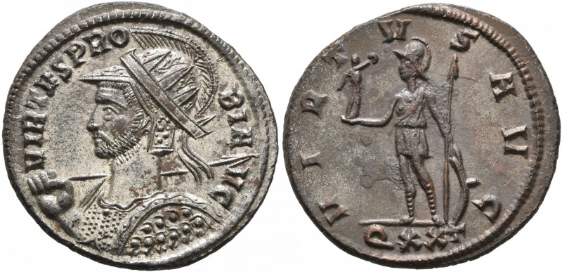 Probus, 276-282. Antoninianus (Silvered bronze, 23 mm, 4.22 g, 12 h), Ticinum, 2...