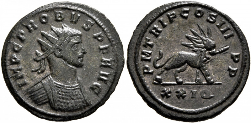 Probus, 276-282. Antoninianus (Bronze, 21 mm, 3.47 g, 12 h), Siscia, 279. IMP C ...