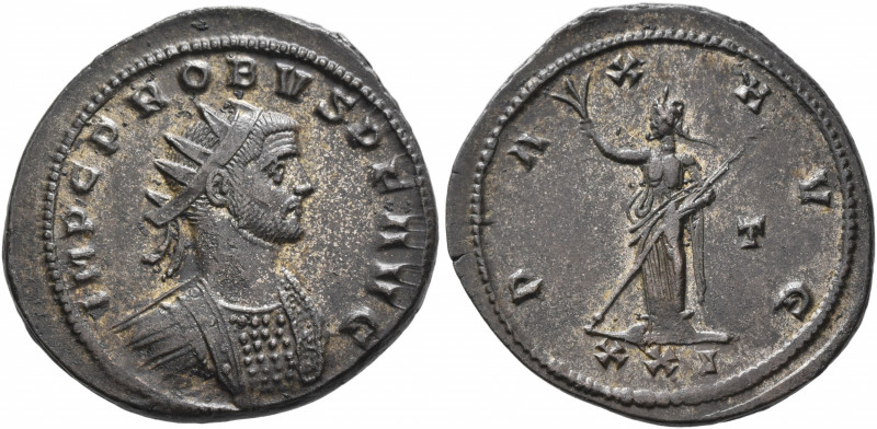 Probus, 276-282. Antoninianus (Silvered bronze, 22 mm, 4.21 g, 11 h), Siscia, 28...