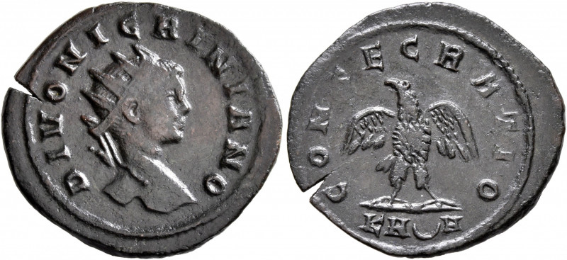 Divus Nigrinian, died circa 284. Antoninianus (Bronze, 24 mm, 3.12 g, 12 h), Rom...