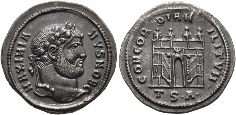 Galerius, as Caesar, 293-305. Argenteus (Silver, 19 mm, 3.19 g, 6 h), Thessaloni...