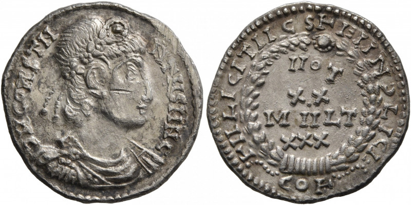 Constantius II, 337-361. Siliqua (Silver, 19 mm, 2.66 g, 6 h), a contemporary im...