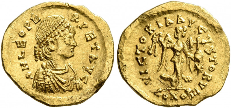 Leo I, 457-474. Tremissis (Gold, 15 mm, 1.46 g, 6 h), Constantinopolis, circa 46...