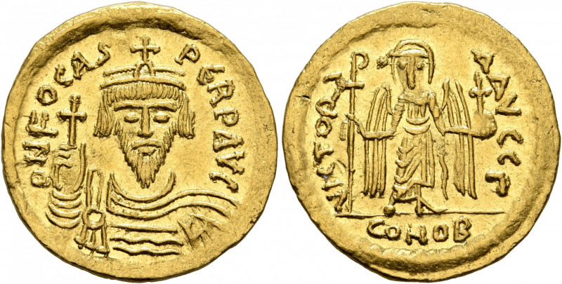 Phocas, 602-610. Solidus (Gold, 20 mm, 4.47 g, 7 h), Constantinopolis, 603-607. ...