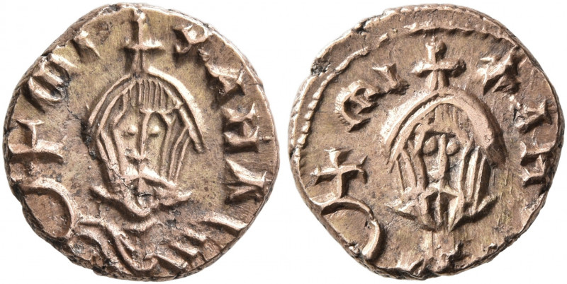 Michael III "the Drunkard", 842-867. Semissis (Electrum, 12 mm, 1.58 g, 6 h), Sy...