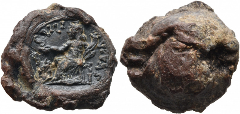 Provincia Illyricum, 3rd century. Seal (Lead, 18 mm, 9.17 g). PR ILI-VPVAS Salus...