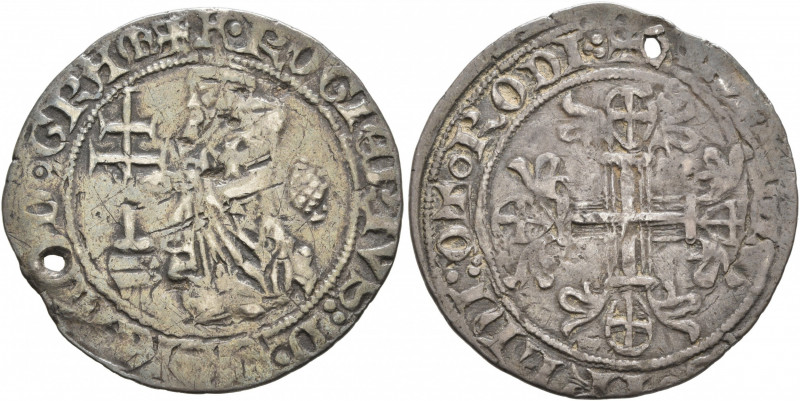 CRUSADERS. Knights of Rhodes (Knights Hospitallers). Roger of Pins, 1355-1365. G...