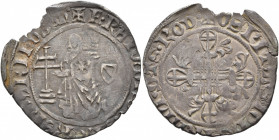 CRUSADERS. Knights of Rhodes (Knights Hospitallers). Raymond Bérenger, 1365-1374. Gigliato (Silver, 28 mm, 3.72 g, 1 h). ✠ •F•RAIMNDVS•BЄRЄNGARII:D•Gm...